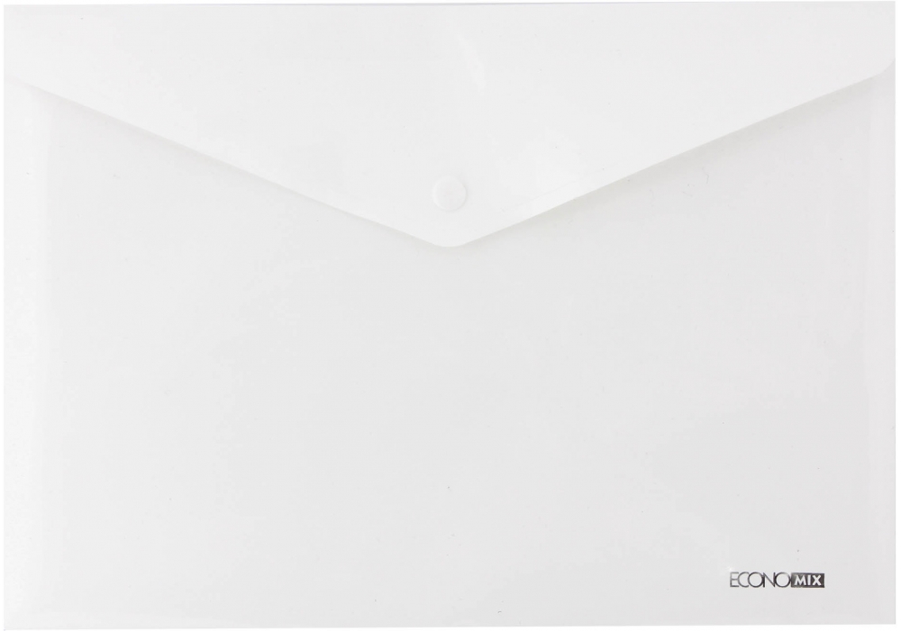 Папка на кнопці ECONOMIX А4, біла (E31301-14)